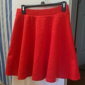 Disney's Loren Conrad Red Quilted Skirt